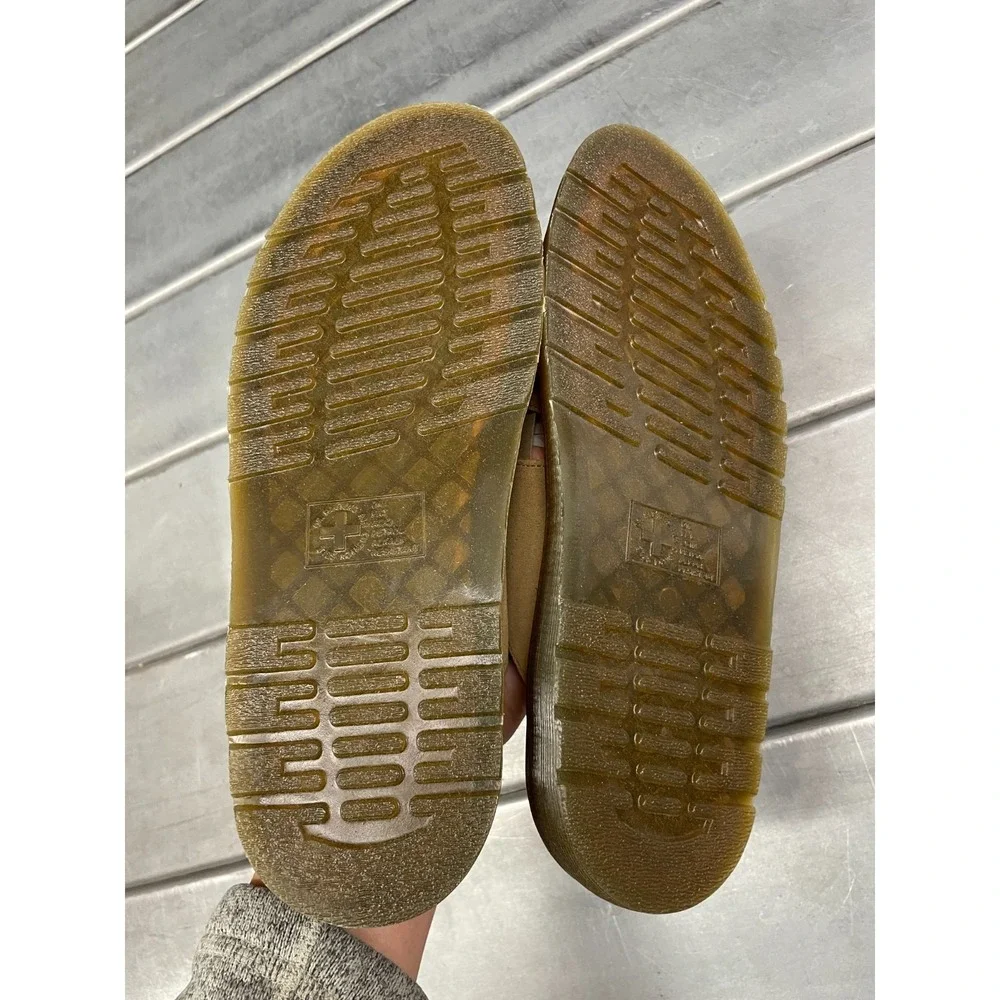 Dr Martens Josef Sandals Mens 12 Savannah Tan Suede Slide‎